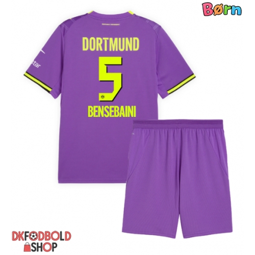 Borussia Dortmund Ramy Bensebaini #5 Tredje trøje Børn 2026-27 Kort ærmer (+ korte bukser)